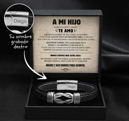 "A Mi Hijo" - Pulsera Infinita Personalizada