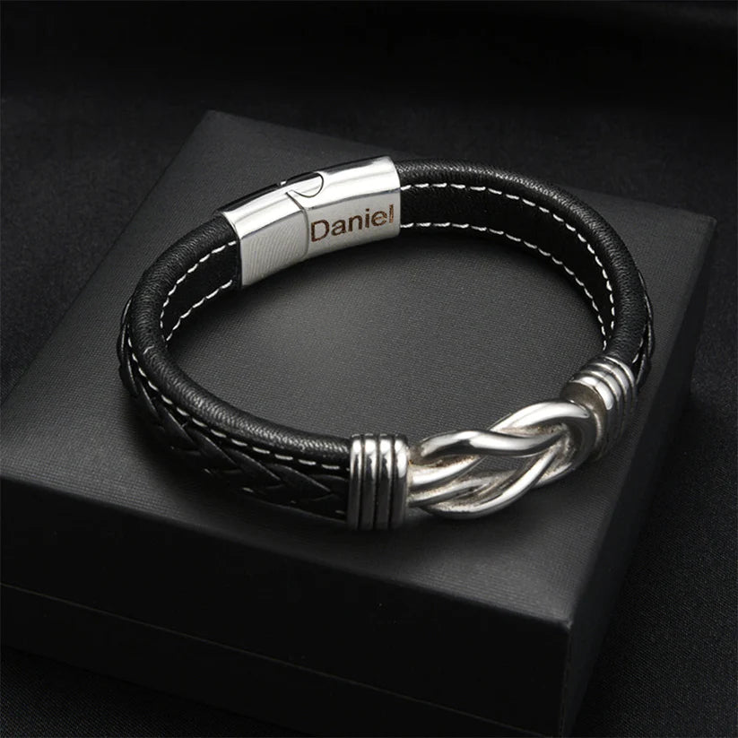 "A Mi Hijo" - Pulsera Infinita Personalizada