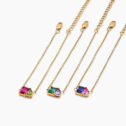 Pulsera Forever Duo con piedras natales